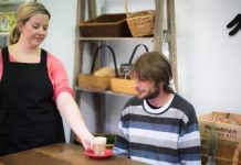 Suspended coffee cups runneth over