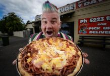 Cheesy mayor hams it up in new venture