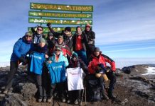 Rosy reaches Kilimanjaro peak