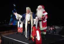 Icon Christmas tree lights up crowd – and business