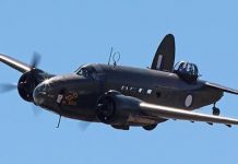 Bomber flying in for airshow