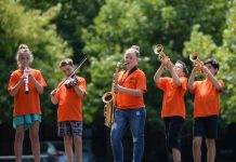 Young musos hitting hot notes in big band