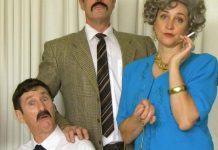 Towering fun with all the Fawlty staff