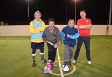 Old and inactive walk right up for easy soccer games