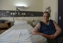 Trapped in aged care, Kirrily puts life on exhibition