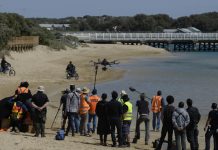 Yesterday, when the shoot began at Barwon Heads