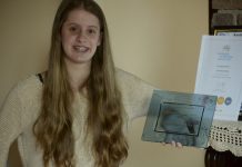Teen Sarah lights up volunteer of the year award