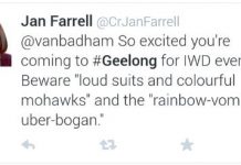 ‘Rainbow-vomit, uber-bogan’ slur