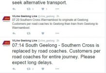 Train kills person in Geelong, services suspended