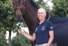 Granny saddling up to ride in Rio