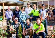 Garden tribute to loving dad