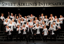 Girls sing in harmony