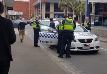 Dramatic arrest after bottle attack