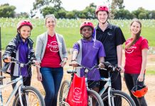 Pals push their pedal power