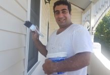 House painter is now at home