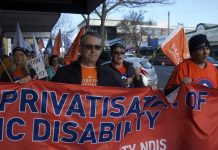 Protest over proposed NDIS changes