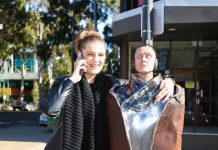 Street sculpture ‘Eddy’ cops an earful