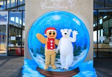 It’s the giant globe of Chrissy