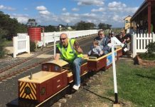 Mini train ride for gold coin