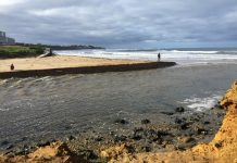 Coast clean-up continues after Sunday’s storm