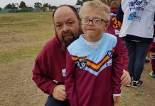 Scott helping kids get kicks