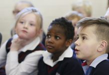 Baptist kids in big family