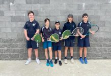 Drysdale atop section three ladder