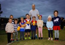 Young footballers learn from Cats legend