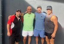 Players battle wind and heat in prelim finals