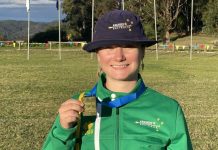 Imogen hits the target at Oceania Championships