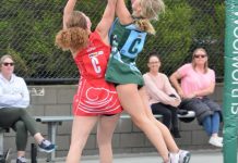 Netball action heats up