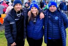 Giselle still kicking, and saving, goals