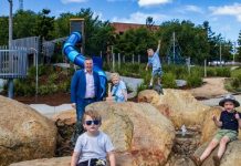 Waterfront playground reopens