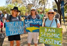 Rally against seismic blasting supported
