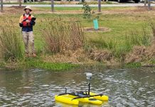 Drone gets information below the surface