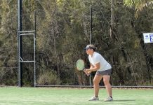 Back on the tennis court