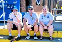 Family fun in whites