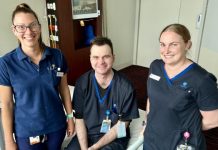 Surgery patient joins staff that cared for him