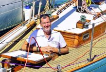 Wooden boats on display for the long weekend