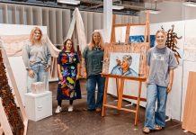 Final grad art show at Deakin