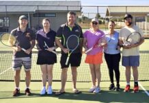 Tennis premiers celebrate