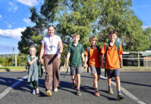 Walking safely to school
