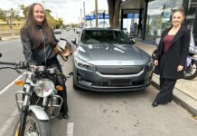 Elegant cars on display