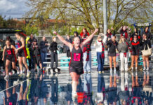 Eagles soar high for flag