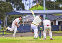 Cricketers dodge the weather