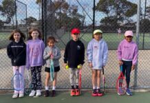 Orange Ball juniors having a blast