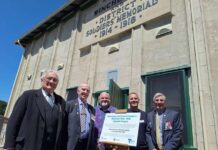War memorial grandstand reopened