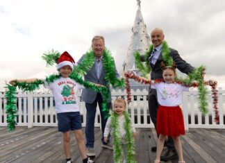 Floating tree ready to light up