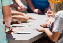 Mixing authors with kids